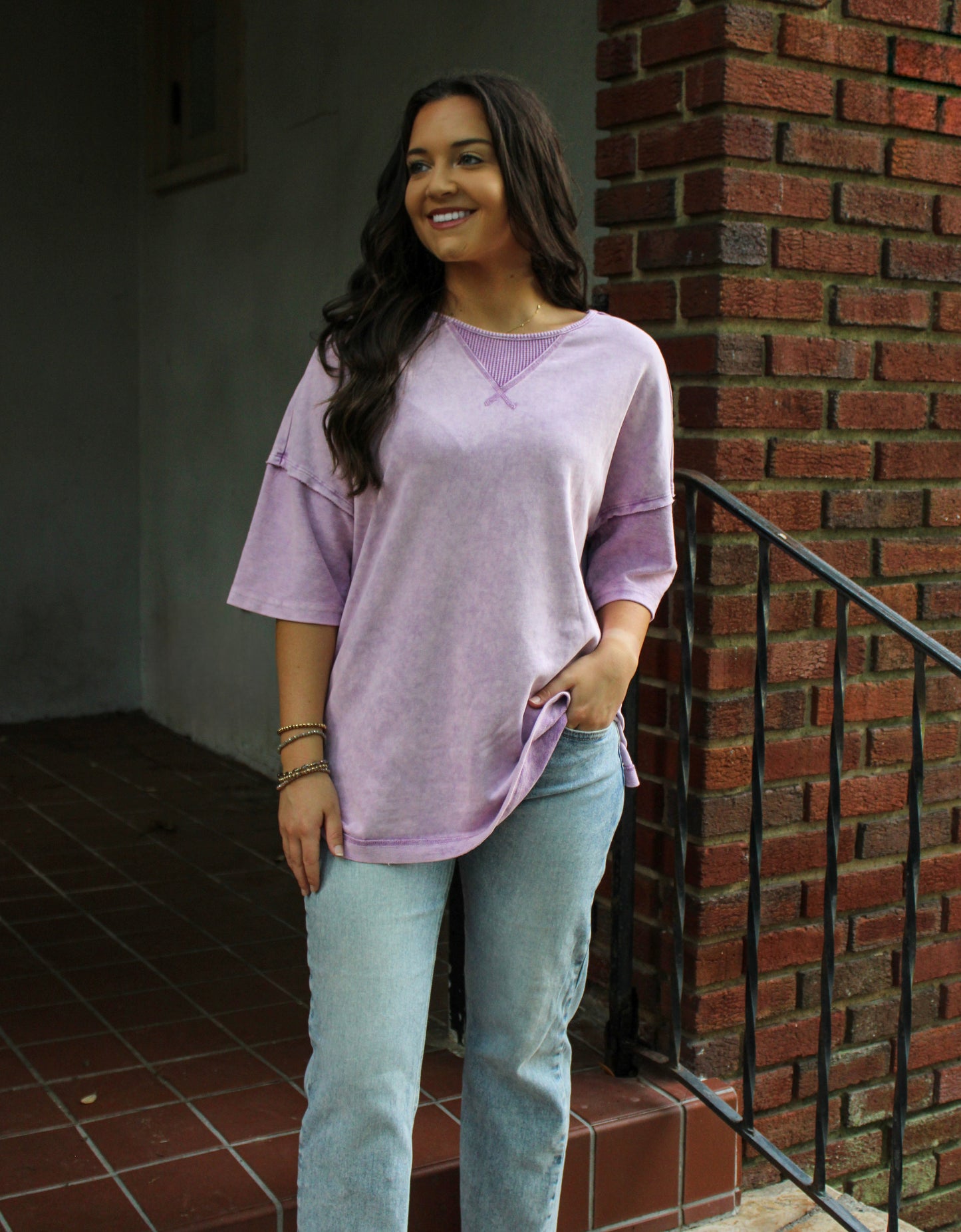 Purple Oversized Tee May.