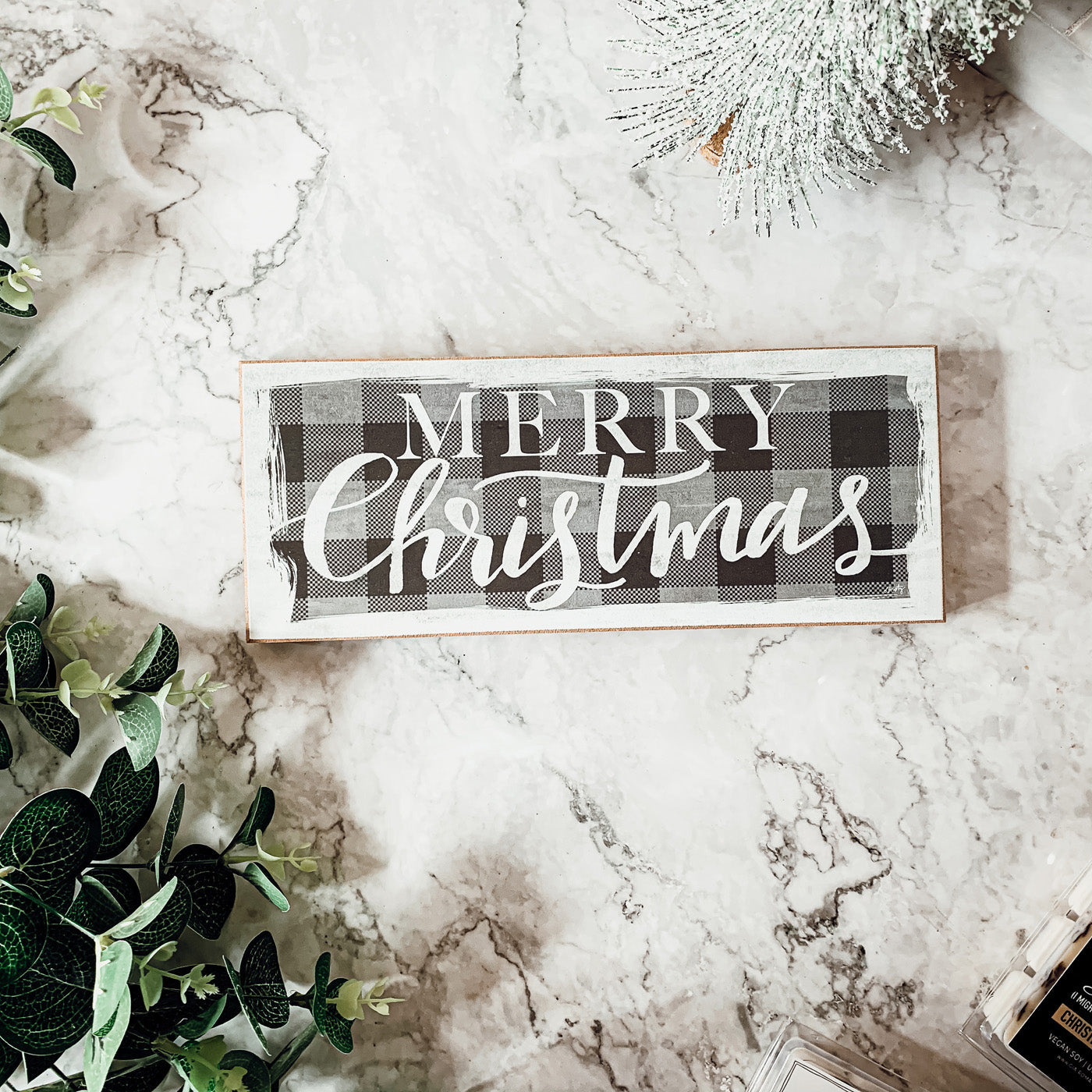 BW Buffalo Check Christmas Home Decor