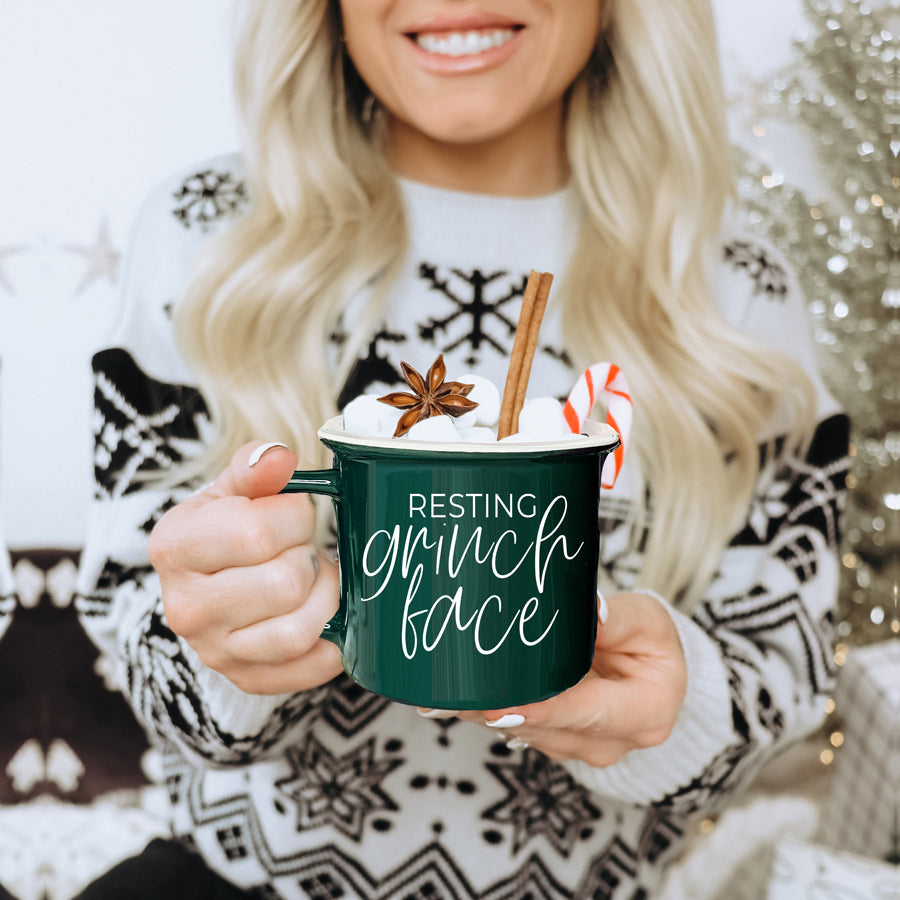 Grinch Face Mug