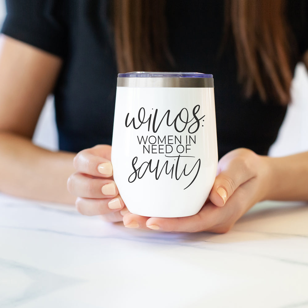 wine tumbler with lid for woman that is funny