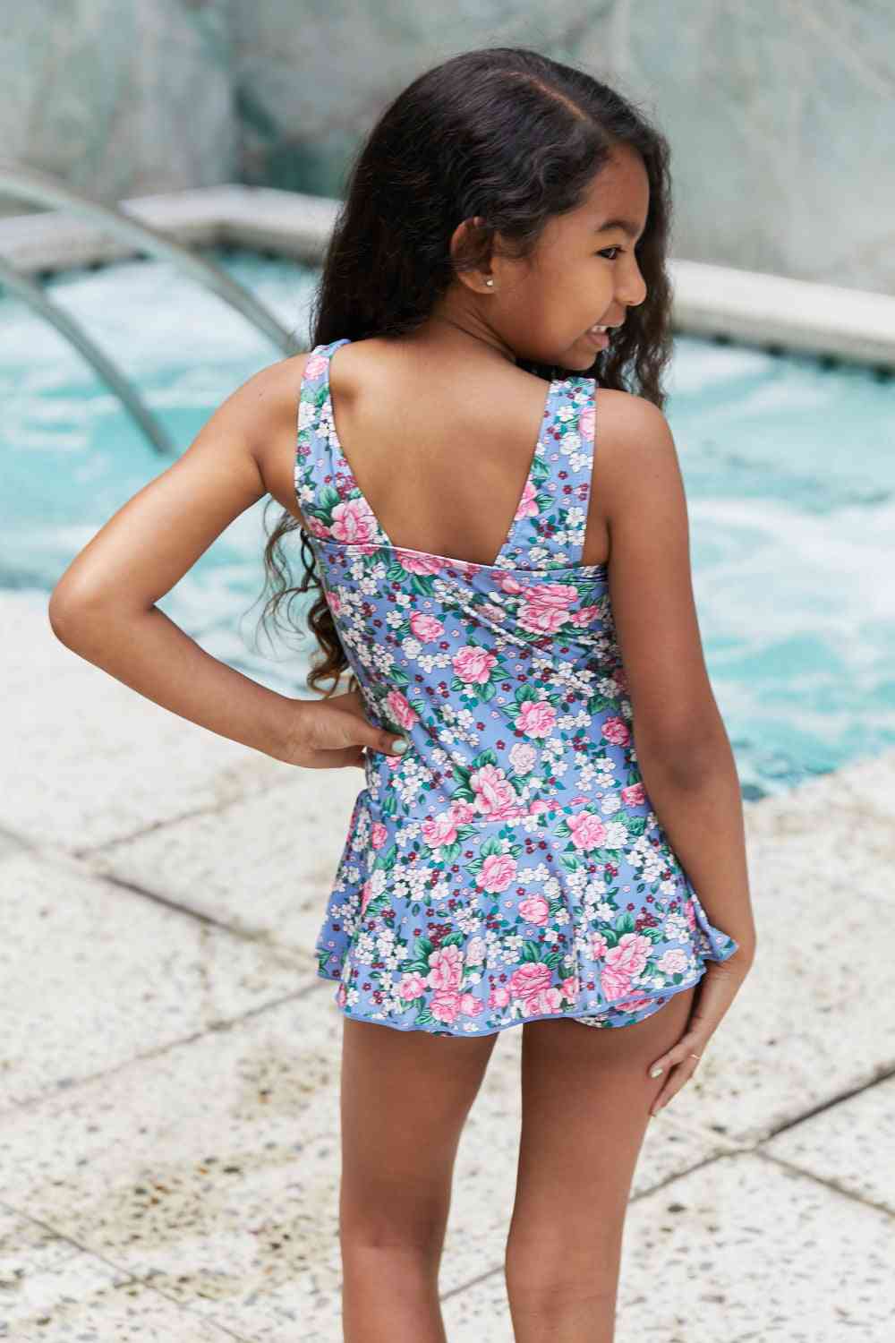 Marina West Swim Clear Waters Swim Dress in Rose Sky